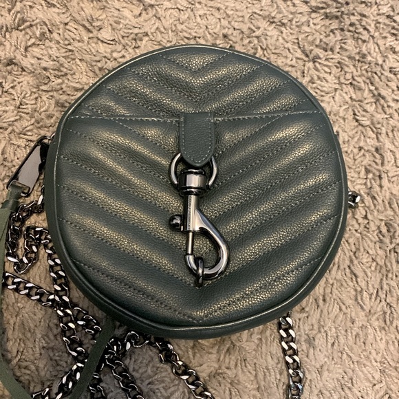Rebecca Minkoff Edie Circle Crossbody Bag, OS, Colour: Bottle Green - Picture 4 of 7